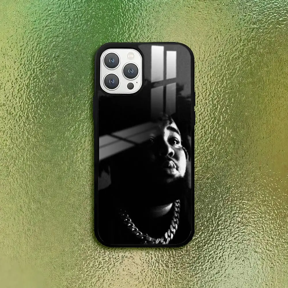 Premium Glass Texture Phone Case Featuring Rapper R-Rod Wave Design