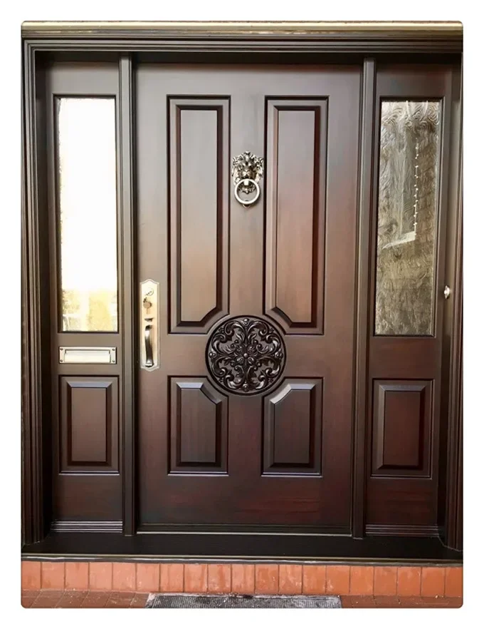 Solid wood front entry door bedroom with mobile home exterior door wood 3
