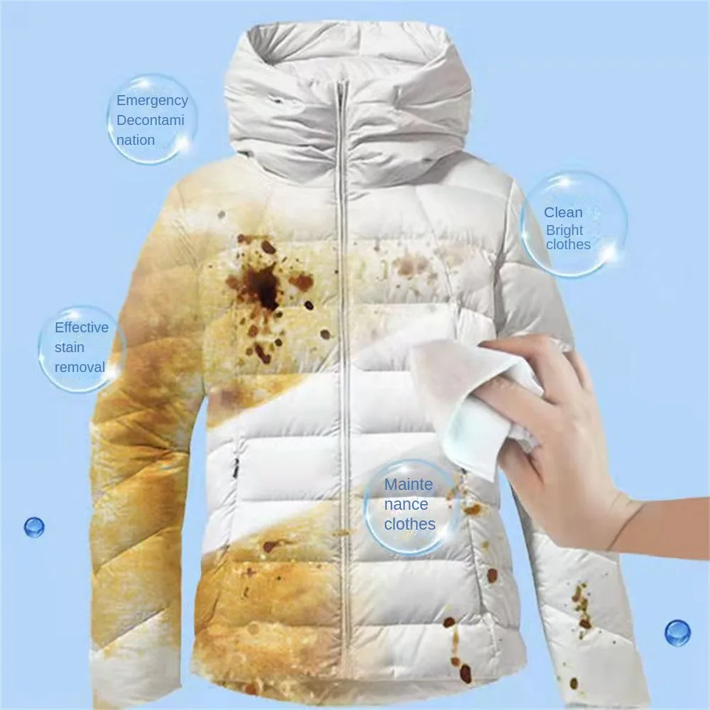 Healthy Clothes Wiping Wet Paper Water-free Down Cleaning Paper Laundry Artifact Laundry Products Cleaning Wipes Portable clothing stain removal wet wipes