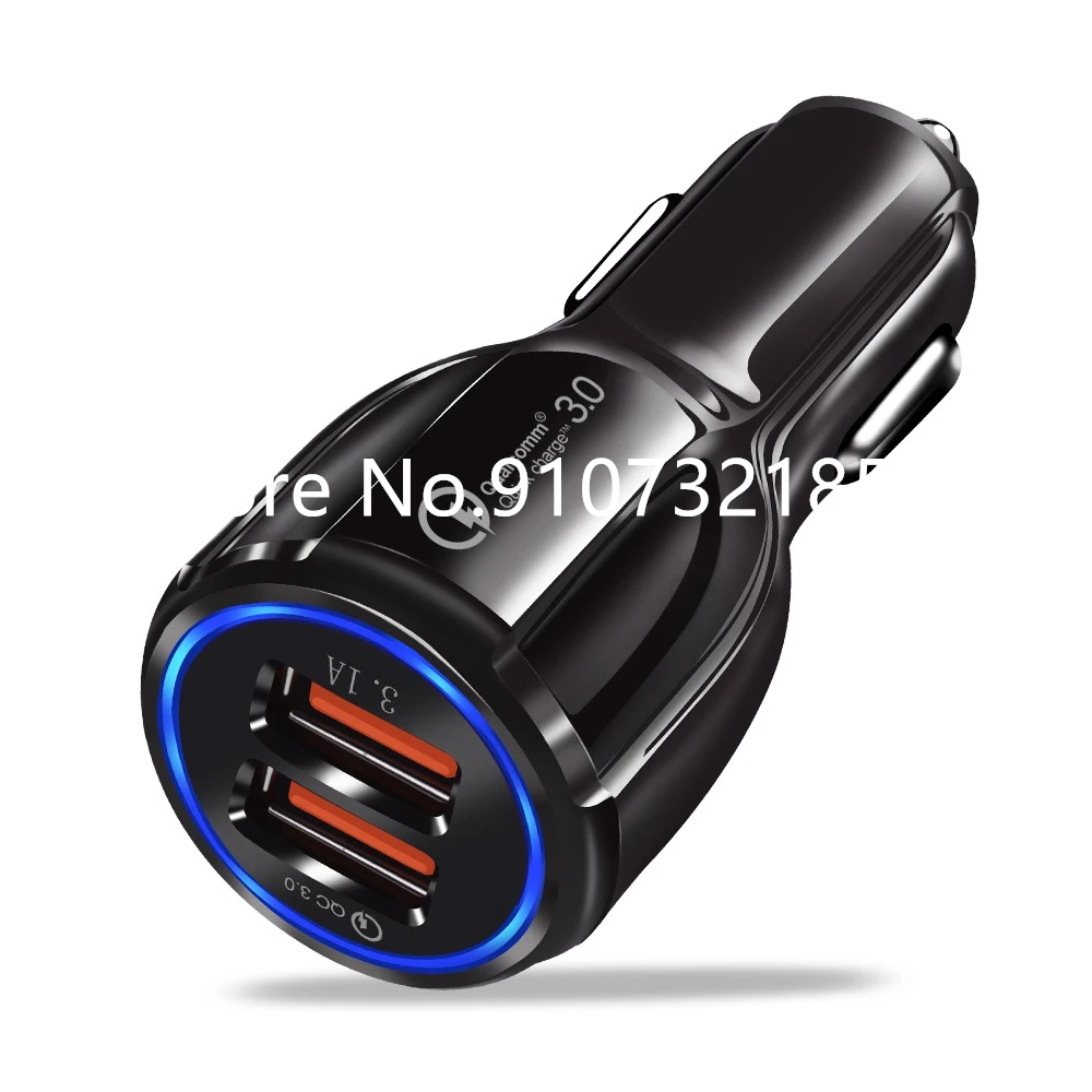 

Автомобильное зарядное устройство с 2 USB-портами, 10 шт.
