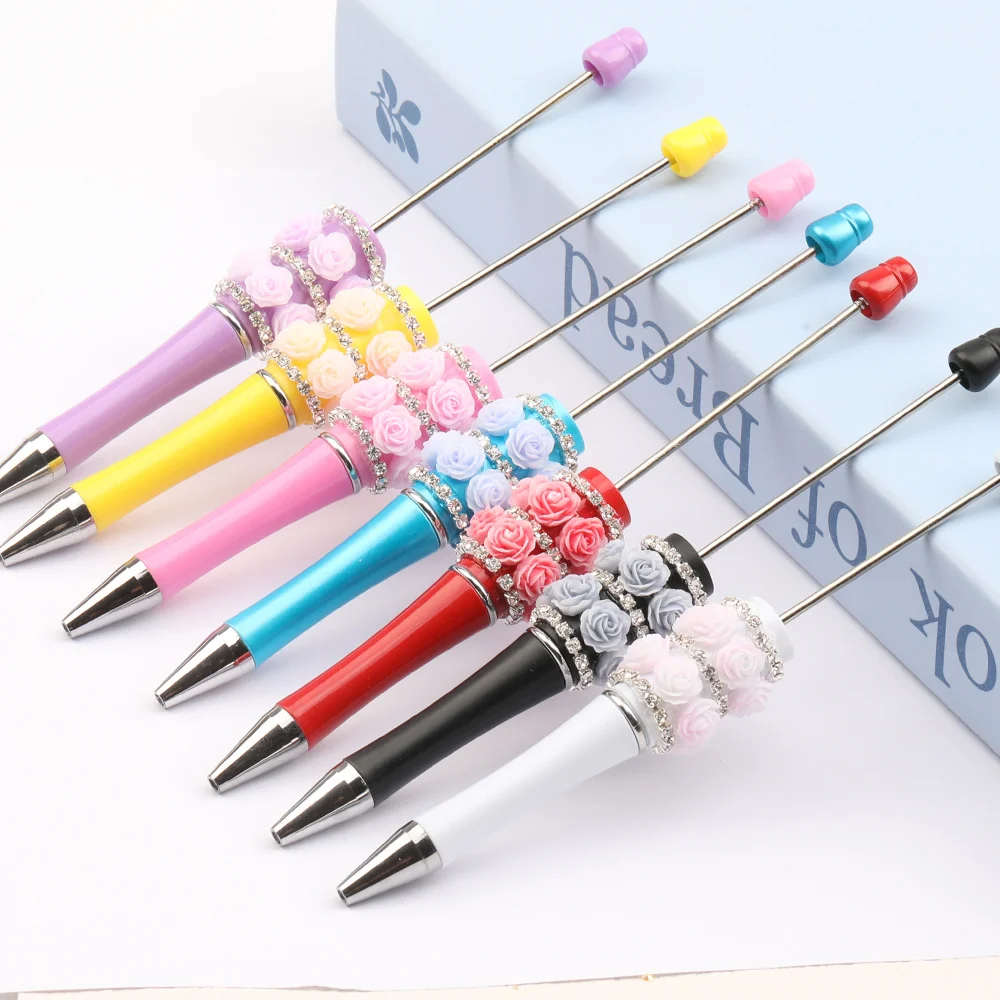 Cordial Design 20Pcs 19*144MM Jewelry Findings & Components/Beadable Pen Findings/Cute Plastic Pens/DIY Beaded Pen Accessories - cordial