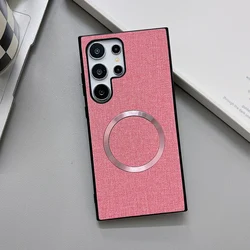 Luxury Magnetic Wireless Charging Phone Case Cover - ForGalaxyNote20Plus (Pink)