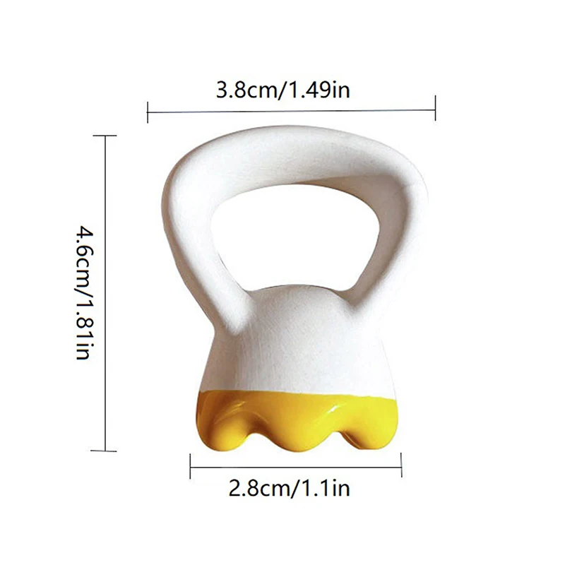 Massage Gua Sha Platte Keramik Guasha Massage Board Ring Form Hautstraffung Kompakt Ergonomisch Für Gesicht Kopf Schulter Knie – Detail 12