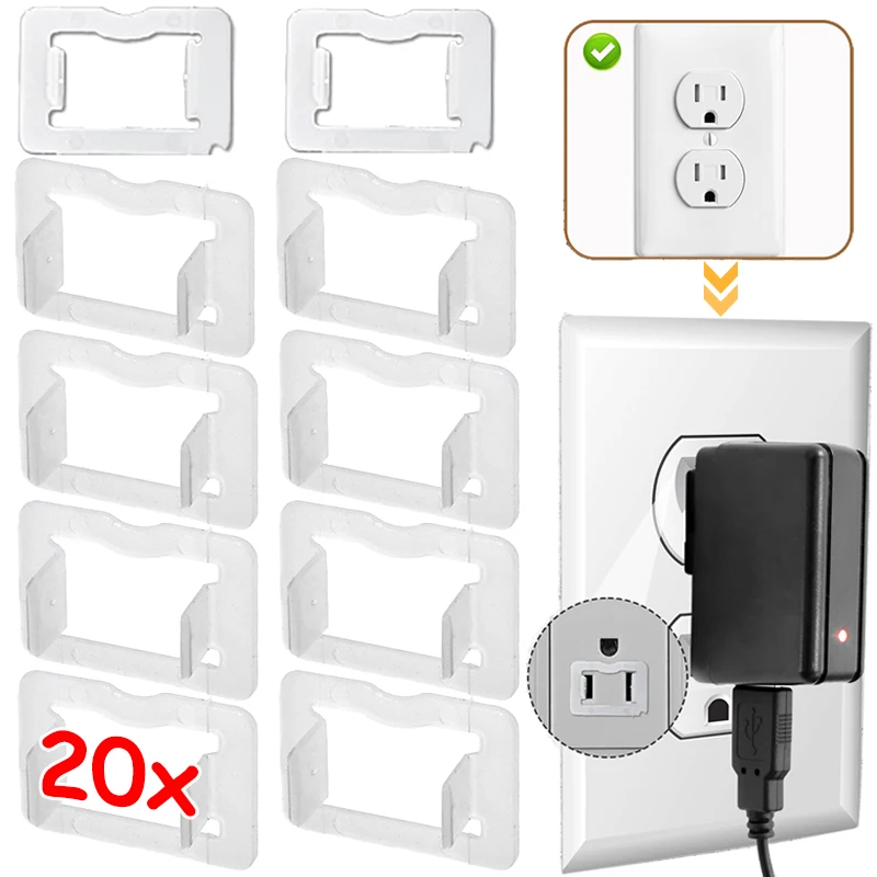 Lots American Standard Socket Fixed Conversion Cover Child Anti-electric Shock Plug Protection Cover Two-hole Socket Converter
