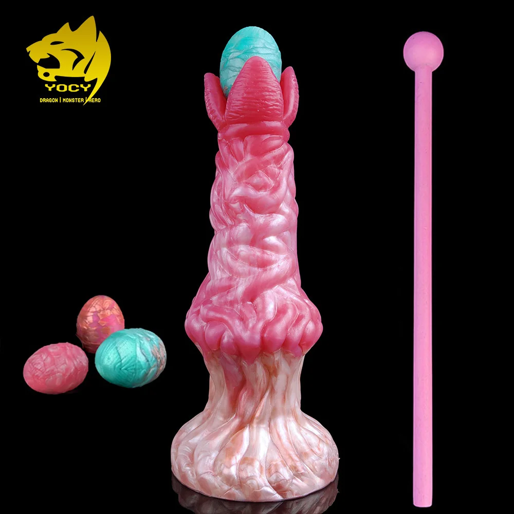 

YOCY Ovipositor Dildo Big Knot Alien Silicone Anal Vaginal Pleasure Sex Toy For Women Lay Eggs Adult Games Massager Masturbator