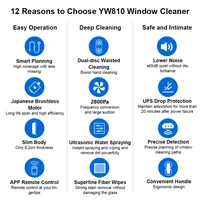 Window Cleaning Robot Liectroux YW810, Dual Water Spray,Smart Memory,Home Glass Window robot vacuum Cleane,APP&Remote Control 2