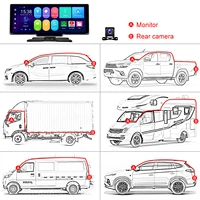 Caméra embarquée Podofo 10,26 pouces, 8 cœurs, 4+64 Go, Android, CarPlay sans fil, autoradio Android Auto, Bluetooth, WIFI, GPS, enregistrement vidéo de la voiture 2