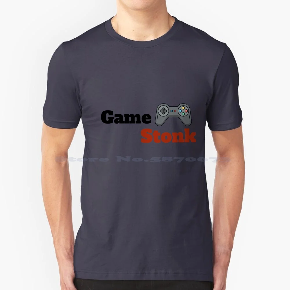 Gamestonk T Shirt 100% Cotone Tee Stonk Gme To The Moon Gamestop Stoke Gme Stock Game Stop Non Può Smettere Di Smettere Gamestop