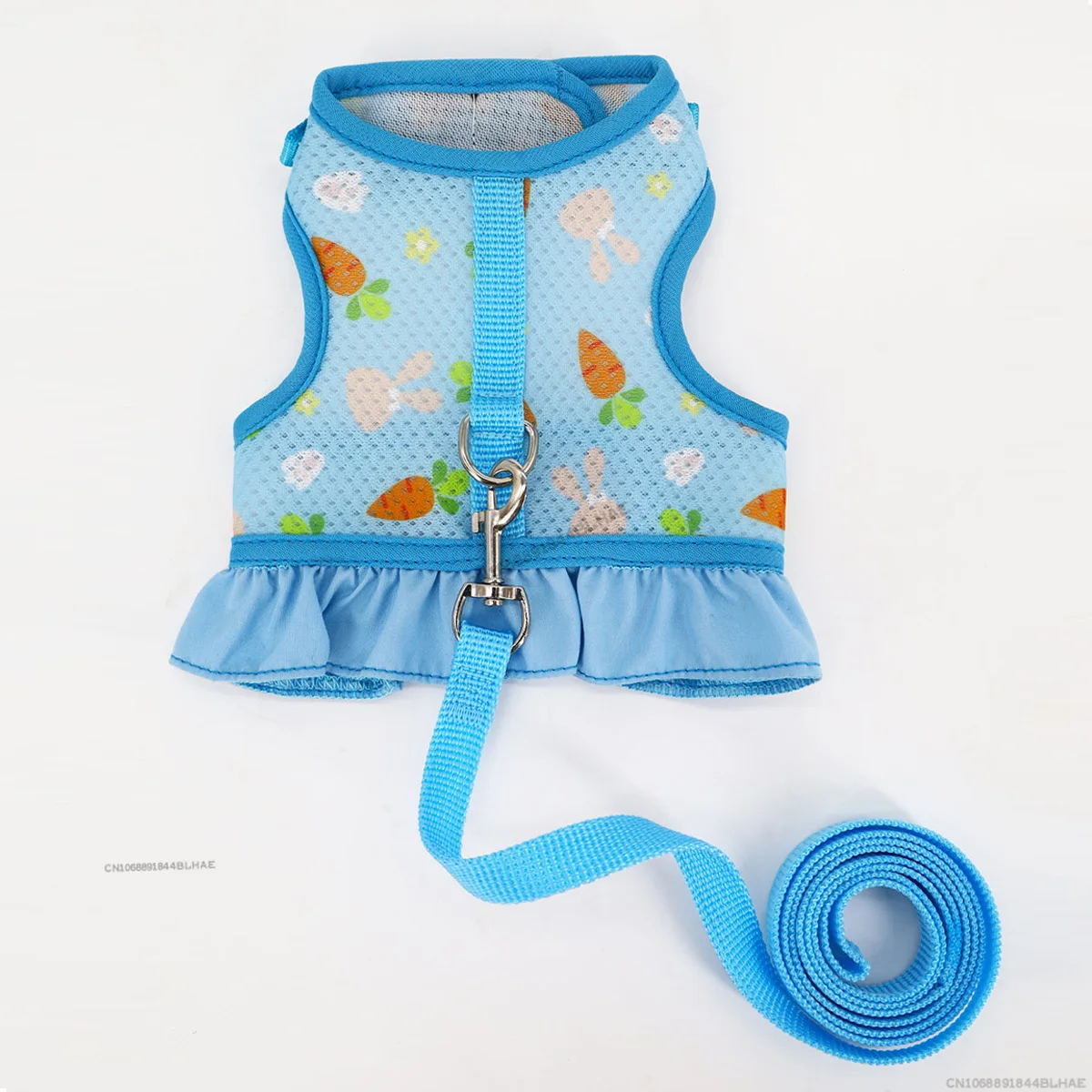 Rabbit Harness with Leash Cute Adjustable Buckle Breathable Mesh Vest Skirt for Bunny Guinea Pig Small Pet Traction Harness Suit pet harness rabbit harness and leash set rabbit harness set small pet leash