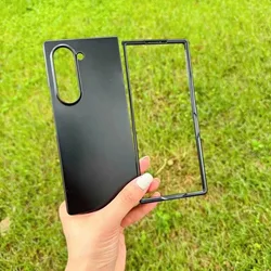 Business Ultra Thin Slim Matte PP Transparent Case for Samsung Z Fold Series (Black)