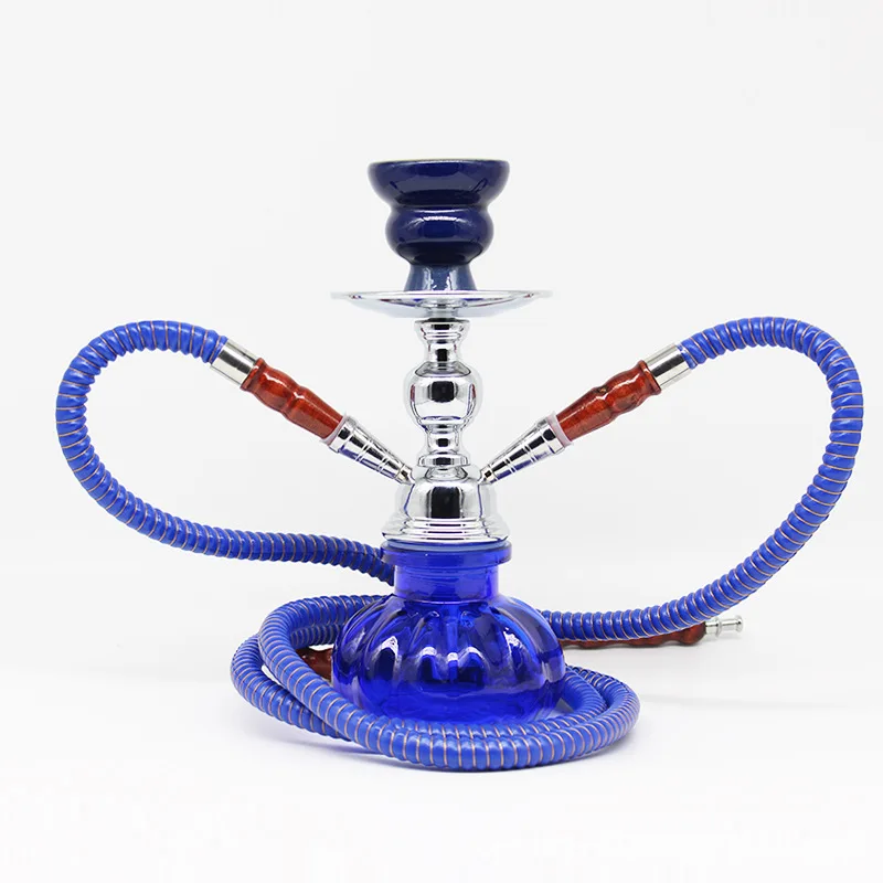 Small Glass Shisha Pipe Hookah Set Single Hose Bowl Charcoal Tong Narguile Completo Chicha Cachimba Pipa Nargile Water Pipe