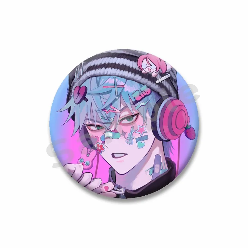 Pop Anime Alien Bühne bis Abzeichen Cartoon Figur Runde Brosche Pins auf Kleidung Tasche Hut Dekor Zubehör Geschenke für Kinder Freunde – Detail 5
