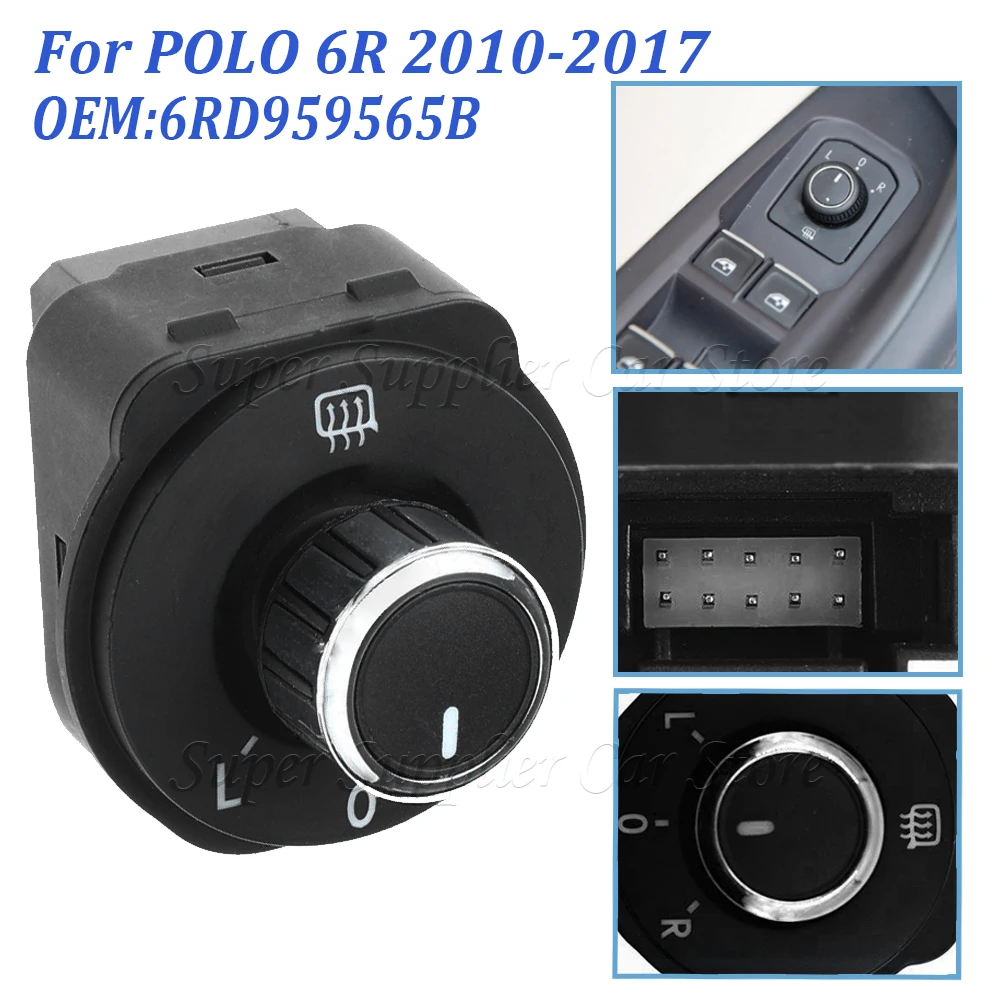 6RD959565BForVWforVolkswagenPolo6R20112016RearSideMirror