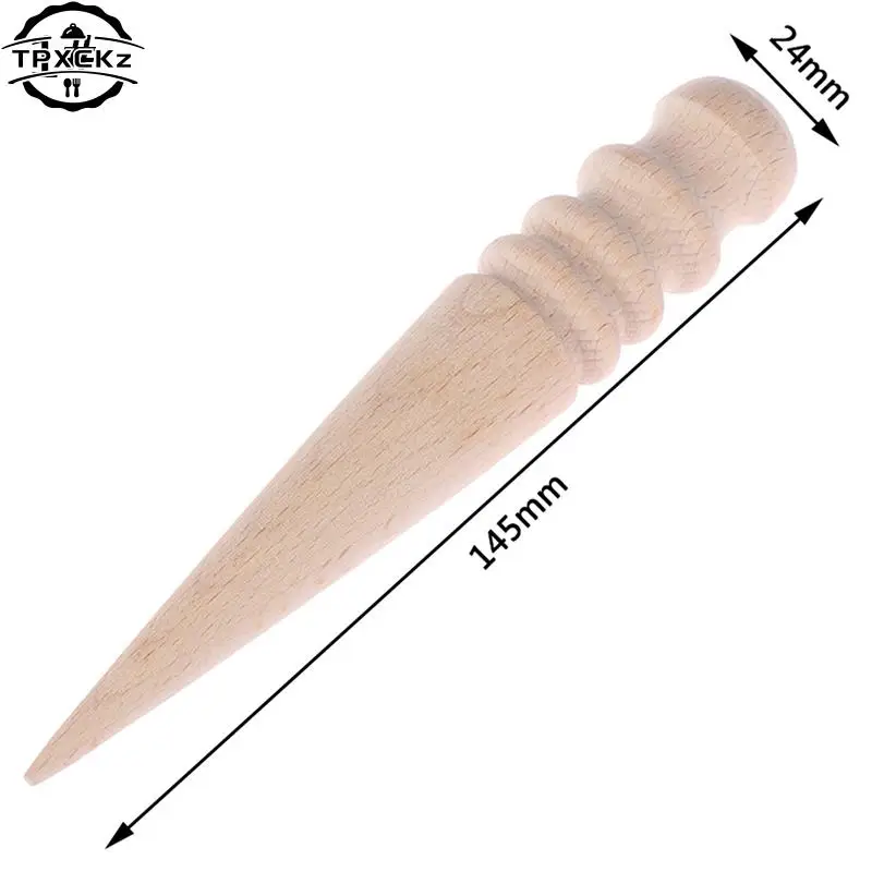 Handmade Burnishing Rod Leather Craft Edges Slicker Round Wood Leathercraft Tool