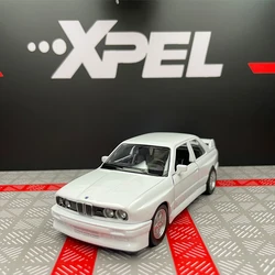 Exquisite 1/36 Alloy Diecast Toy Car with Authentic Interior and Pull - Back Action (M3 White)