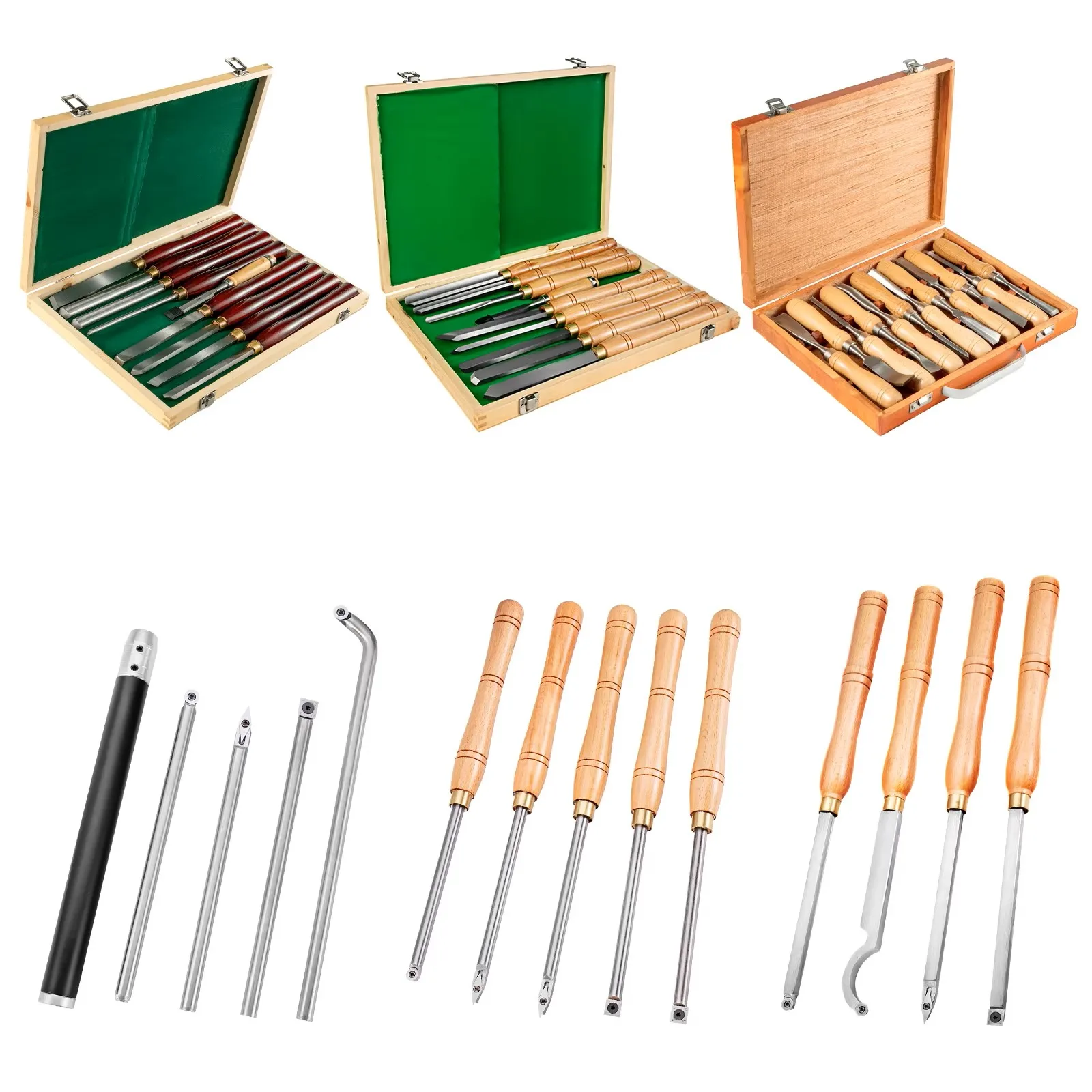 Wood Turning Tools with Carbide Blades 1