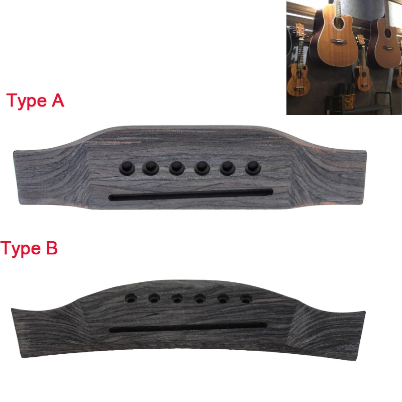 Guitar Bridge Pad 6 String Guitar Part Wood Acoustic 1 PC