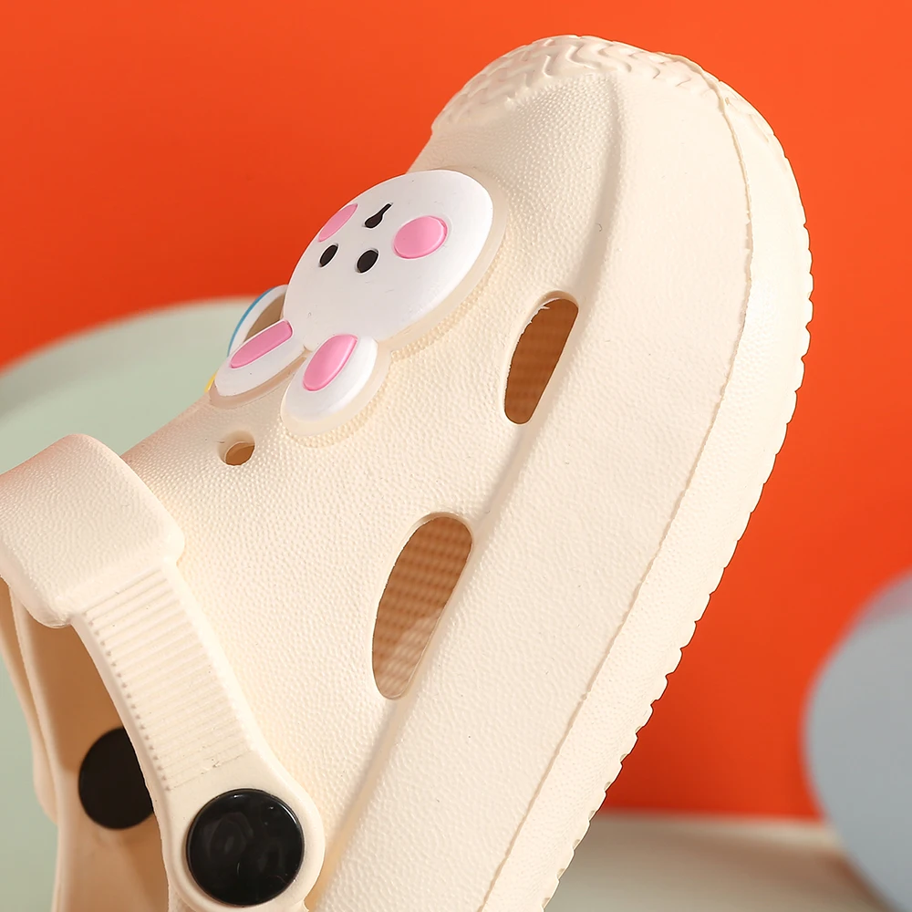 Summer Children Garden Clogs Shoes Boys Girls Beach Sandal Kids Lightweight Breathable Cute Cartoon Rabbit Slip Baby Slippers 3