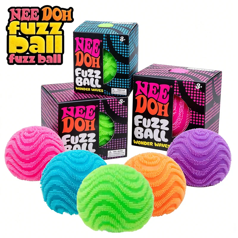 2026 Hoogwaardige Squishies Fuzz Wonder Waves Sensorisch Knijpspeelgoed met Textuur Stressverlichtende Fidgetbal voor Volwassenen Cadeau_voghion.com