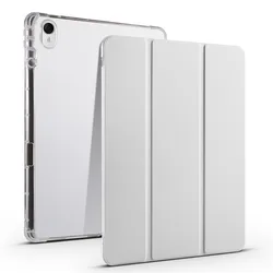 OPPO Pad Mini Tablet Case with Pencil Holder - Trifold Soft Back Stand Cover, 8.8 inch for OPPO Pad Mini (Gray)