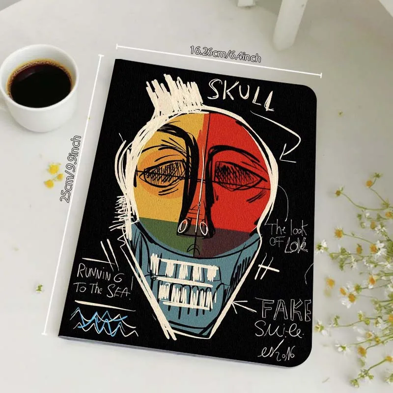 Cartoon Abstract Face Art Tablet Case Gift