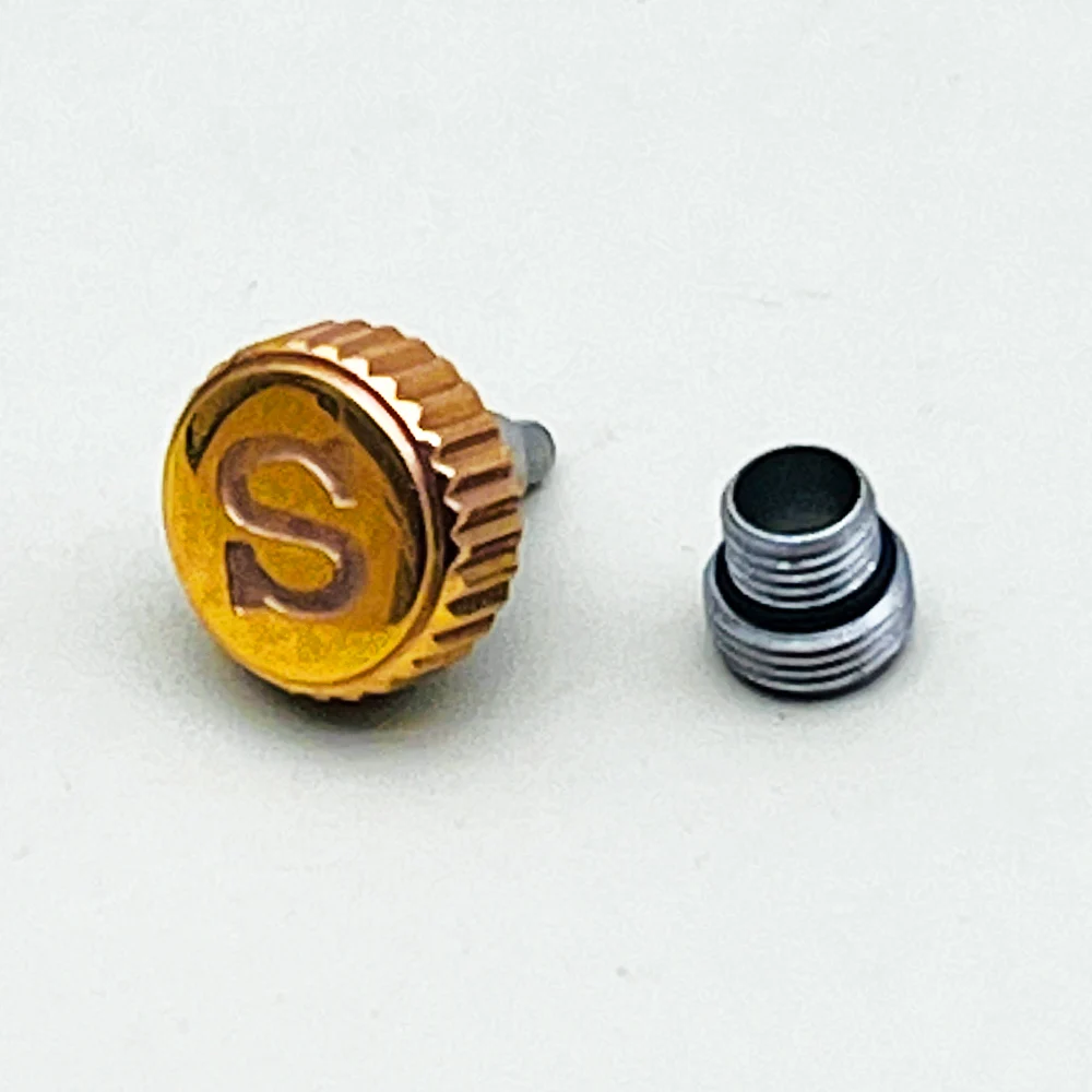 Enhanced Engraved 'S' Watch Crown with Tube Stem