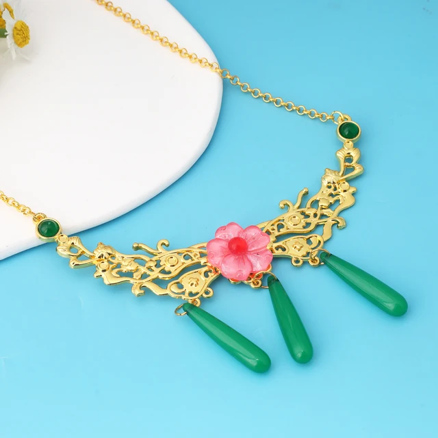 Anime The Apothecary Diaries Maomao Cosplay Necklace Earrings for Women Girls Accessories Halloween Gift