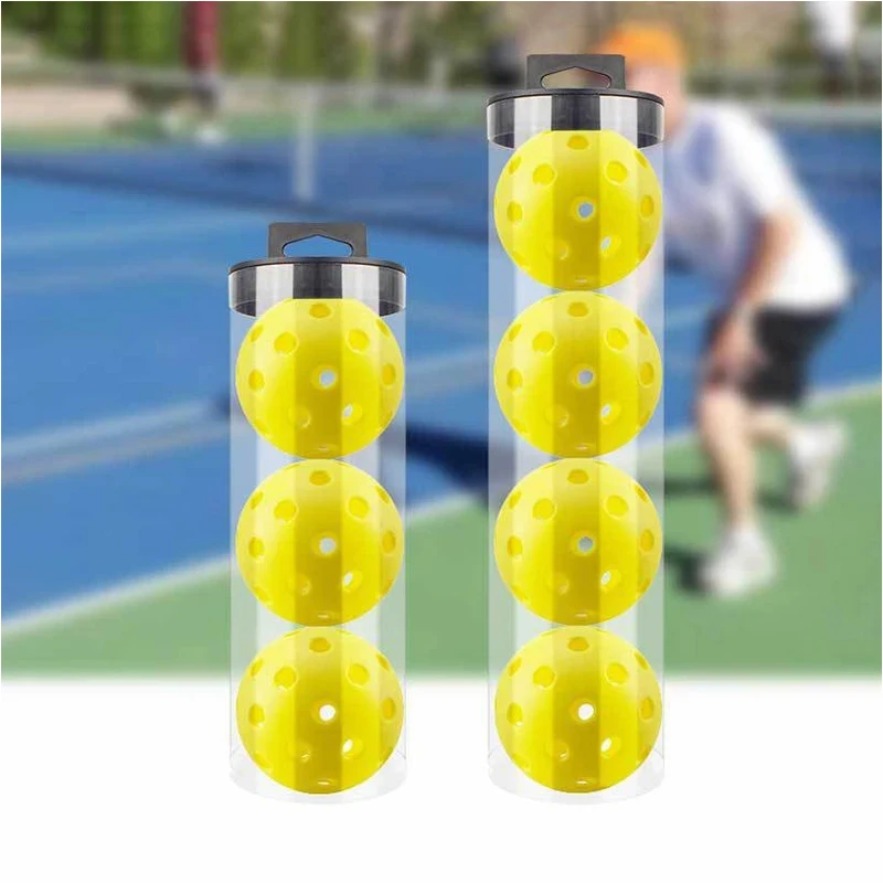 Pickleball Transparent Packaging Box Storage Box Cylindrical Plastic Tube Tennis Pickleball Display Transparent Packaging Tube