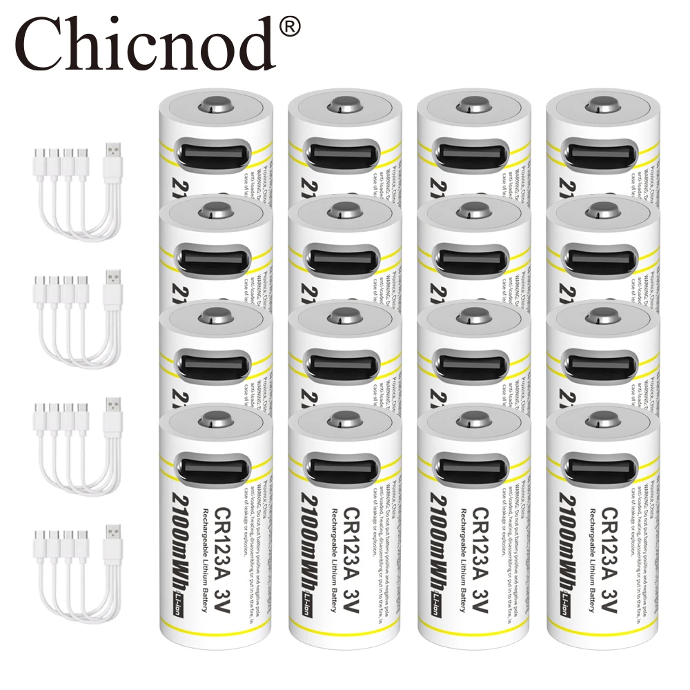 16pcs CR123A Battery