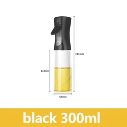 Versatile Oil and Sauce Sprayer Set (300ml black)