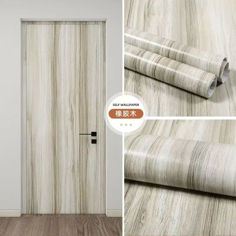 Waterproof Self-Adhesive Wood Vinyl Wallpaper for Modern Furniture and Decor