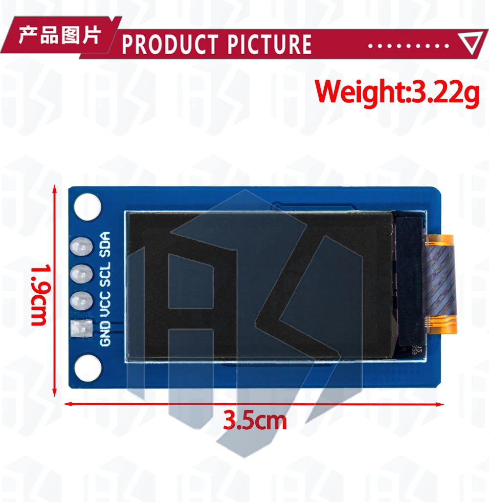 1 ~ 10PCS EGBO 0,96 zoll OLED display 64×128 LCD modul SSD1107 LCD 0,96 "OLED Vertikale bildschirm modul für arduino – Detail 7