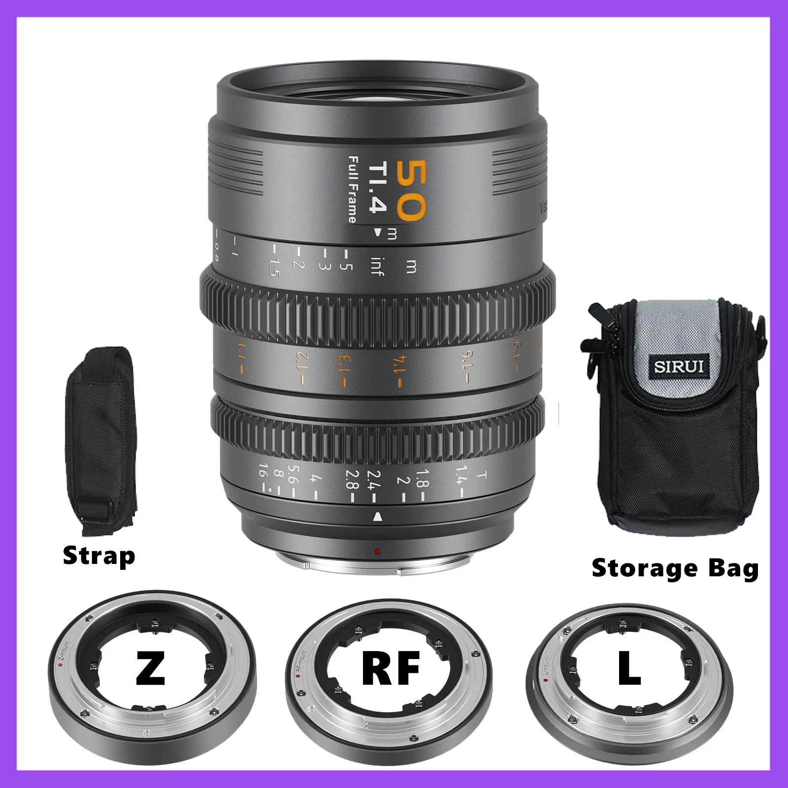 SIRUI VP-1 Vision Prime 1 T1.4 フルフレームシネレンズ 24mm、35mm