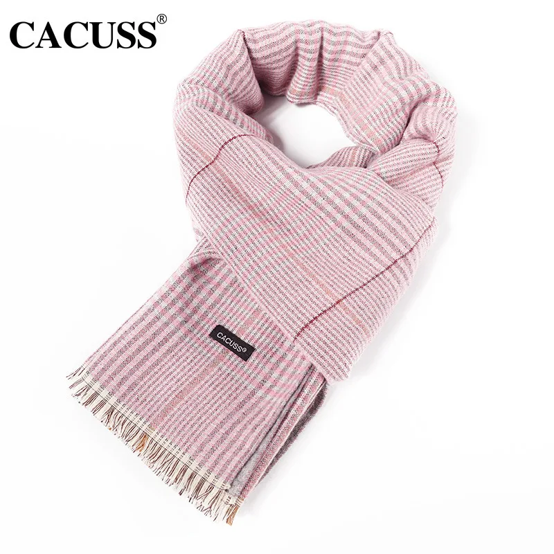 Wool Scarf Spot Wholesale Women's New Winter Warm Fashion Plaid Scarf Thickened Birthday Gift Shawl Pink Direct Selling Cheap