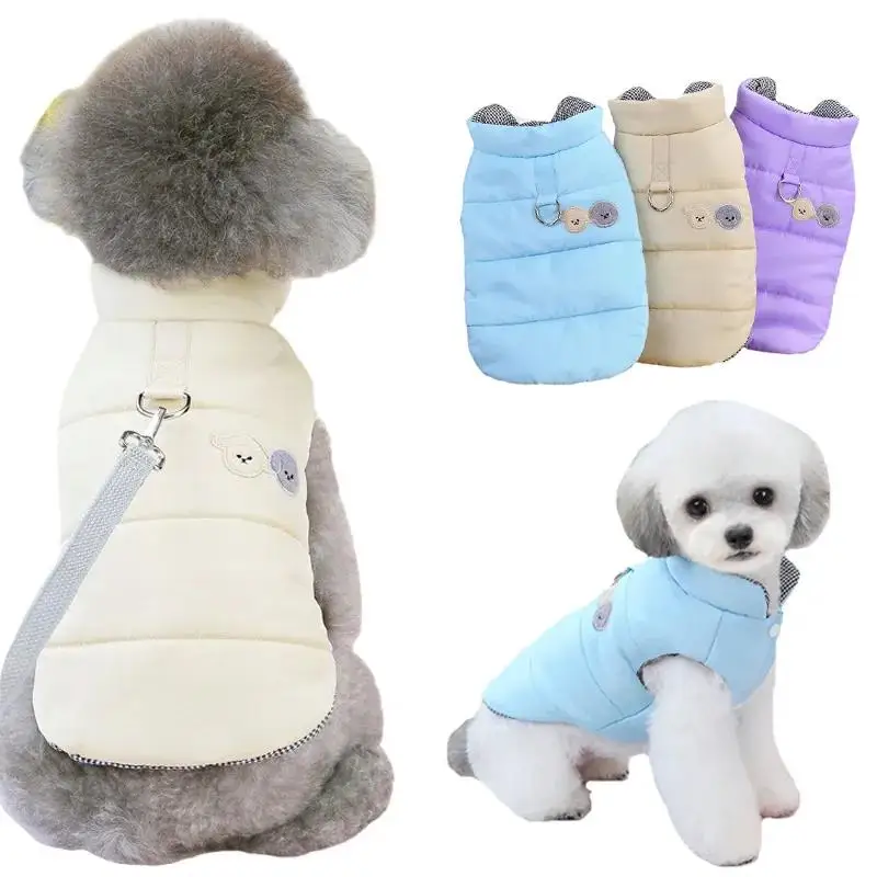 

Pet Warm Clothing Jacket Coat for small medium sized dog cat Fall and winter vest supplies Pet clothing Dog clothing