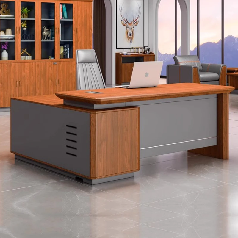 Corner Computer Desk Study Reception Writing Reception Office Desk Organizers Executive Mesa Para Compuatador Home Furniture