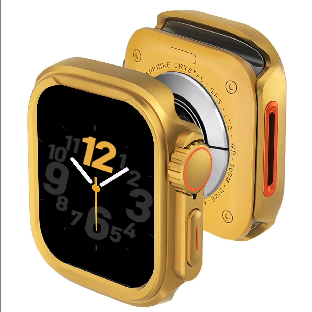 Premium Metal Protective Case for Apple Watch - Alloy Cover Bumper Frame