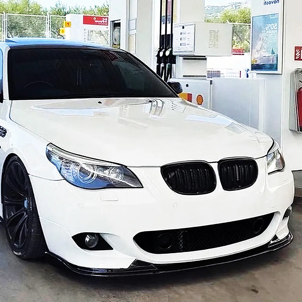 For 2005-2010 BMW 5 Series E60 E61 525i 530i 540i 550i M Sport Car Front Bumper Splitter Lip Chin Spoiler Diffuser Accessories