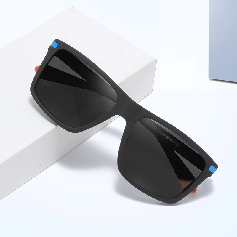 Occhiali da sole miopi quadrati sportivi all'aperto con diottrie che guidano occhiali da sole da vista antiriflesso per uomo 0 -0.5 -0.75 To -6