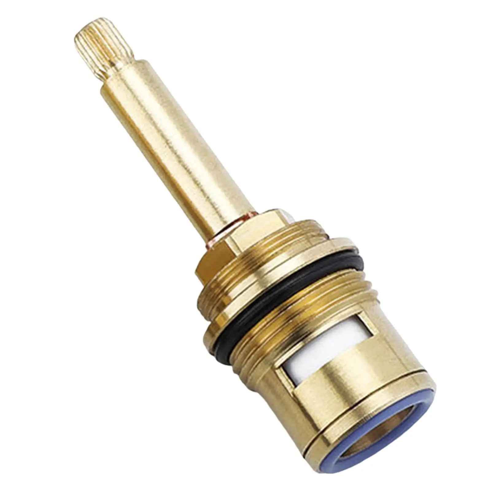 Brass Ceramic Stem Disc Cartridges Ceramic Tap Valves Drip Resistant Faucet Valves Replacements Bathroom Hot Cold Water Kitchen
