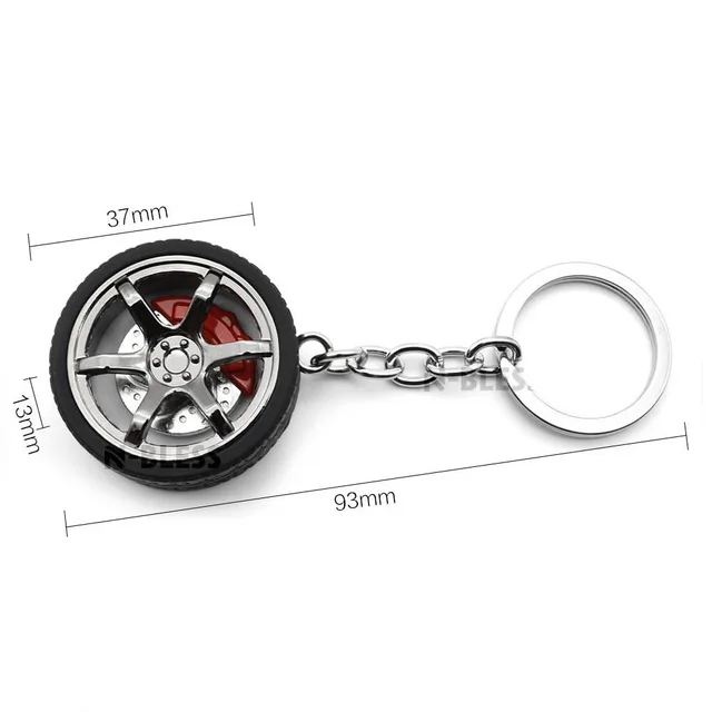 Key Chain High Quality Durable Personality Unique Creative Car Modified Calipers Brake Disc
