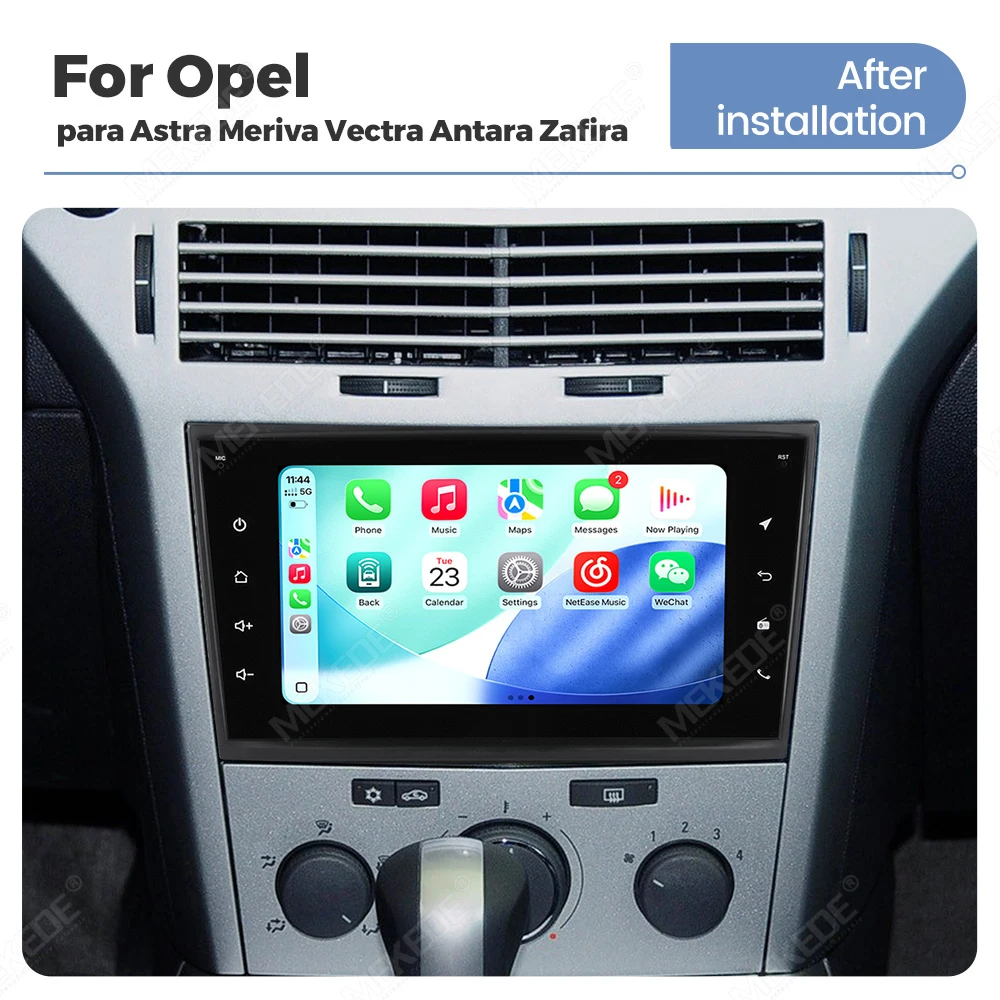 Radio para coche Mekede de 7 pulgadas con Android, Carplay inalámbrico para Opel Astra H G J Meriva Vectra C Antara Zafira B Corsa D, navegador GPS, reproductor multimedia 2