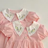 Summer New Kids Baby Girls Short Sleeve Sisters Embroider Dress Infant Rompers Kids Baby Girls Sweet Princess Clothes Rompers 5