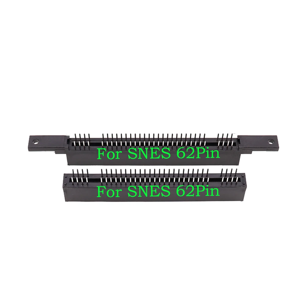 1 Pz Sostituzione 2.5Mm Intervallo 62 Pin Slot Per Scheda Per Sfc Snes Console Game Cartridge Slot Connector