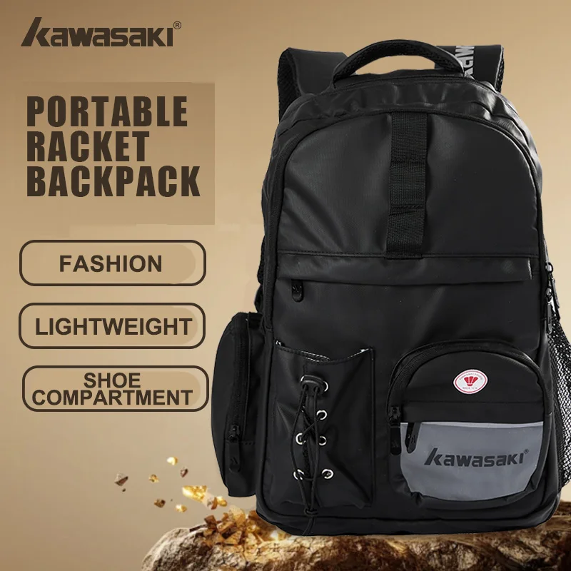 Kawasaki Waterproof Multi Layer Racquet Backpack - Suitable for
