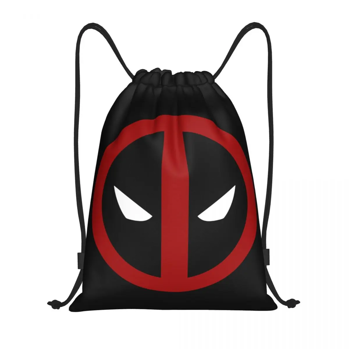 

Custom Superhero Drawstring Backpack Women Men Gym Sport Sackpack Portable Deadpool Sympol Training Bag Sack
