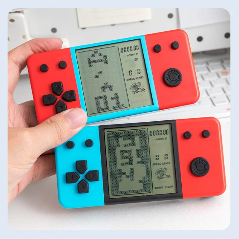 Vintage Tetris Handheld Game Console - Classic Electronic Pocket Toy
