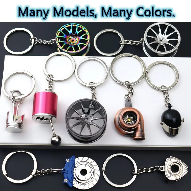 Car Paint Car Speed Gearbox Gear Head Manual Transmission Lever Metal Key Ring Refitting Metal Pendant Creative Keychain car key chain