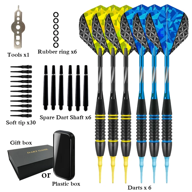 12 Punte Freccette In Acciaio | Set 2BA Con O-Rings | Per Freccette Da Soft A Steel - Foto 3