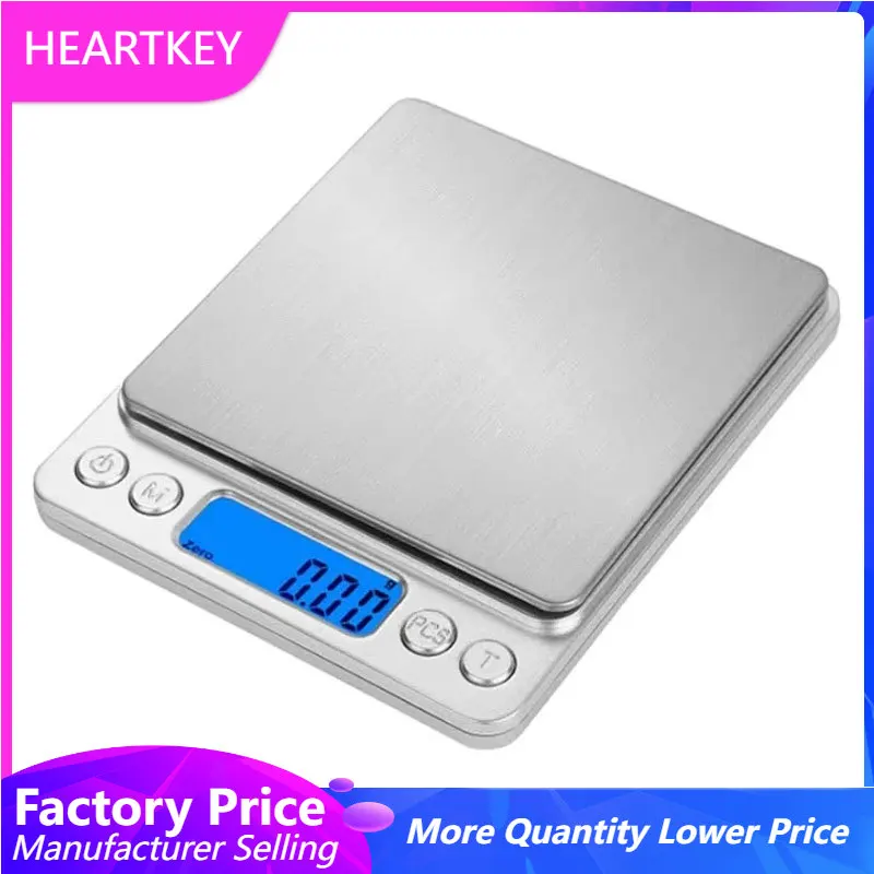 Food Scale Weight USB Charging Electronic Kitchen Digital Balance with Small Tray Kitchen Accessories